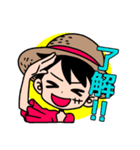 ルフィのきもち (ONE PIECE)（個別スタンプ：1）