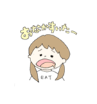 おさげのわたし（個別スタンプ：8）