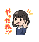 使いやすいショートボブガール（個別スタンプ：11）