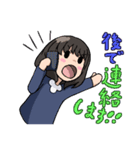 使いやすいショートボブガール（個別スタンプ：24）