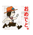 はしる！ONE PIECE ！！（個別スタンプ：13）