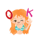 ONE PIECE ゆる水彩タッチ（個別スタンプ：7）