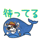 ONE PIECE コラボ 動物キャラクター（個別スタンプ：21）