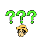 ONE PIECE どうしても間に合わないルフィ（個別スタンプ：22）