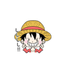 【ONE PIECE】ゆるーい手書きスタンプ（個別スタンプ：1）