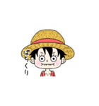 【ONE PIECE】ゆるーい手書きスタンプ（個別スタンプ：3）