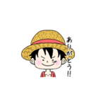 【ONE PIECE】ゆるーい手書きスタンプ（個別スタンプ：4）