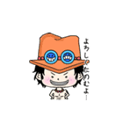 【ONE PIECE】ゆるーい手書きスタンプ（個別スタンプ：9）