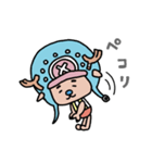 ONE PIECE まゆぶとチョッパー スタンプ（個別スタンプ：26）