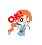 ONE PIECE 女の子かわいいスタンプ（個別スタンプ：19）