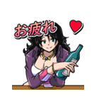 ONE PIECE 金棒のアルビダ 萌えスタンプ（個別スタンプ：32）