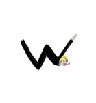 ONE PIECE サンジのアルファベットスタンプ（個別スタンプ：23）