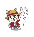 ONE PIECE コスプレねこ（個別スタンプ：1）