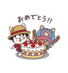 ONE PIECE コスプレねこ（個別スタンプ：12）