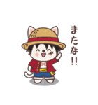 ONE PIECE コスプレねこ（個別スタンプ：39）