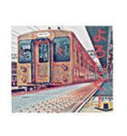 通勤の電車（個別スタンプ：3）