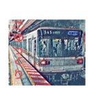 通勤の電車（個別スタンプ：18）