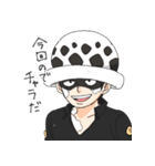 ONE PIECE ローとコラソンのスタンプ（個別スタンプ：30）