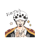 ONE PIECE ローとコラソンのスタンプ（個別スタンプ：33）