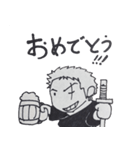 ONE PIECE タカダさんの落書き（個別スタンプ：4）
