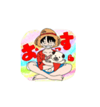 ONE PIECE とパグちゃんとあそぼう！（個別スタンプ：8）