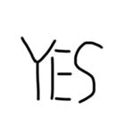 ひじき文字（黒）（個別スタンプ：9）