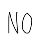 ひじき文字（黒）（個別スタンプ：10）