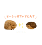 ハリネズミ、あおとはく。（個別スタンプ：2）