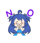 青髪ちゃん 夏スタンプ（個別スタンプ：2）