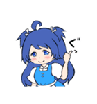 青髪ちゃん 夏スタンプ（個別スタンプ：3）