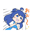 青髪ちゃん 夏スタンプ（個別スタンプ：4）