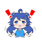 青髪ちゃん 夏スタンプ（個別スタンプ：5）