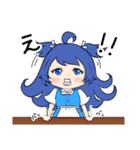 青髪ちゃん 夏スタンプ（個別スタンプ：7）