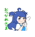 青髪ちゃん 夏スタンプ（個別スタンプ：16）