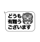 サバ白猫✨敬語・丁寧語・デカ文字✨大和猫（個別スタンプ：3）