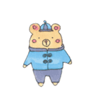 クマくん 夏のご挨拶（個別スタンプ：1）