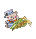クマくん 夏のご挨拶（個別スタンプ：4）