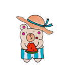 クマくん 夏のご挨拶（個別スタンプ：5）