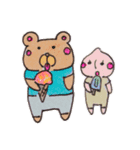 クマくん 夏のご挨拶（個別スタンプ：7）
