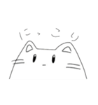 無表情の感情豊かなねこ（個別スタンプ：2）