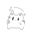 無表情の感情豊かなねこ（個別スタンプ：4）