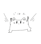 無表情の感情豊かなねこ（個別スタンプ：15）