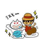 ねこねこ×ONE PIECE（個別スタンプ：1）