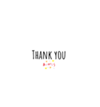 今の気持ちをかっこよく英語で。（個別スタンプ：1）