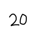 「ぁ」〜「10」（数字）きゅん 〜がぉー（個別スタンプ：27）