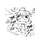 めがねのまんじゅう（個別スタンプ：15）