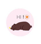 くまとちいさな友達（English）（個別スタンプ：6）