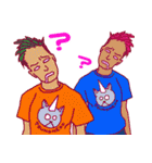 大きいニンゲンと比べたら小さい人間（個別スタンプ：24）