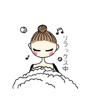 伏し目な女の子のスタンプ（個別スタンプ：5）