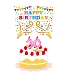 10～44歳・年齢の誕生日お祝いケーキ（個別スタンプ：21）